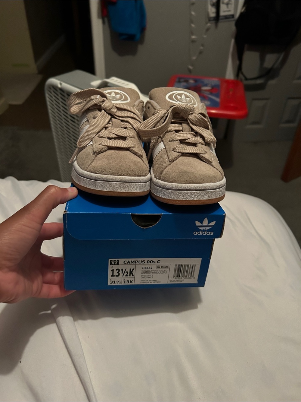 adidas Kids Campus Suede Sneakers - Beige